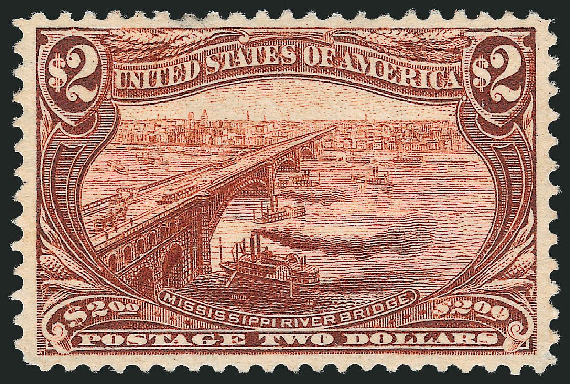 Costs of US Stamps Scott # 293: US$2.00 1898 Trans Mississippi Exposition. Robert Siegel Auction Galleries, Jun 2012, Sale 1026, Lot 1354