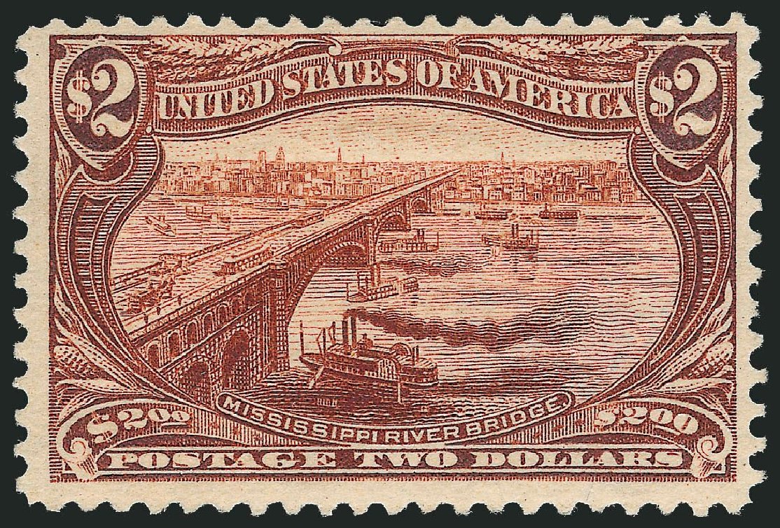 Value of US Stamps Scott Catalogue #293 - US$2.00 1898 Trans Mississippi Exposition. Robert Siegel Auction Galleries, Nov 2013, Sale 1061, Lot 3804