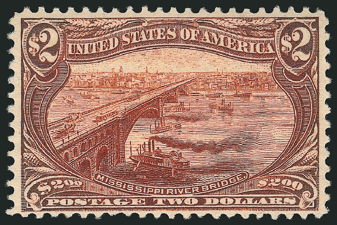 Values of US Stamps Scott Cat. # 293 - 1898 US$2.00 Trans Mississippi Exposition. Robert Siegel Auction Galleries, Mar 2014, Sale 1067, Lot 1334