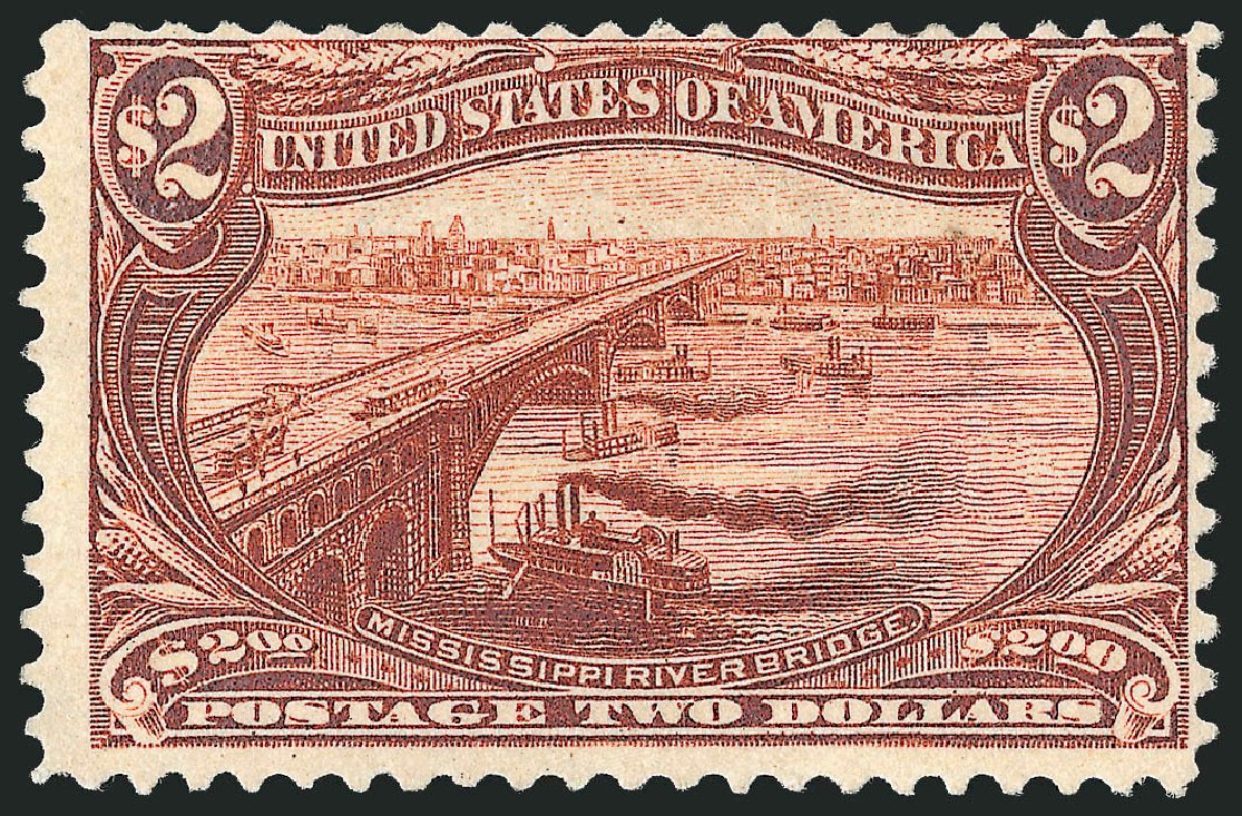 US Stamp Value Scott Cat. # 293: US$2.00 1898 Trans Mississippi Exposition. Robert Siegel Auction Galleries, Dec 2008, Sale 967, Lot 4494