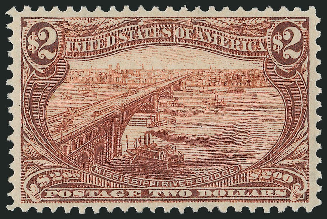 US Stamp Prices Scott Catalog 293 - 1898 US$2.00 Trans Mississippi Exposition. Robert Siegel Auction Galleries, Dec 2009, Sale 978, Lot 1094