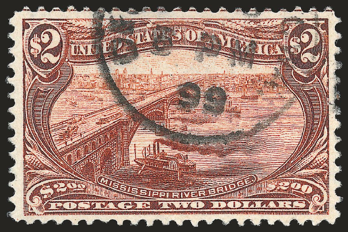 Cost of US Stamp Scott #293: 1898 US$2.00 Trans Mississippi Exposition. Robert Siegel Auction Galleries, Apr 2010, Sale 984, Lot 724