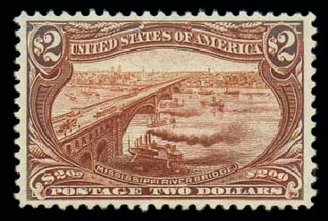 Price of US Stamp Scott Cat. # 293 - US$2.00 1898 Trans Mississippi Exposition. Matthew Bennett International, Oct 2007, Sale 322, Lot 2145