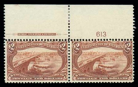 Costs of US Stamps Scott Cat. 293: US$2.00 1898 Trans Mississippi Exposition. Matthew Bennett International, Dec 2007, Sale 325, Lot 1865