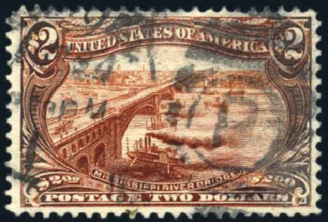 US Stamps Values Scott #293 - 1898 US$2.00 Trans Mississippi Exposition. Harmer-Schau Auction Galleries, Feb 2010, Sale 84, Lot 1505