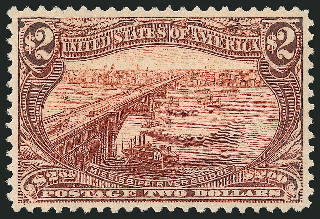 Price of US Stamp Scott Catalog # 293: 1898 US$2.00 Trans Mississippi Exposition. Robert Siegel Auction Galleries, Dec 2010, Sale 1000, Lot 1165