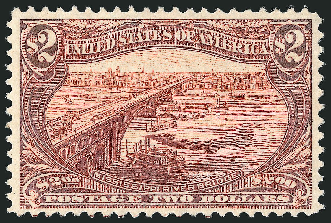 US Stamp Prices Scott Catalogue # 293: US$2.00 1898 Trans Mississippi Exposition. Robert Siegel Auction Galleries, Dec 2011, Sale 1017, Lot 735