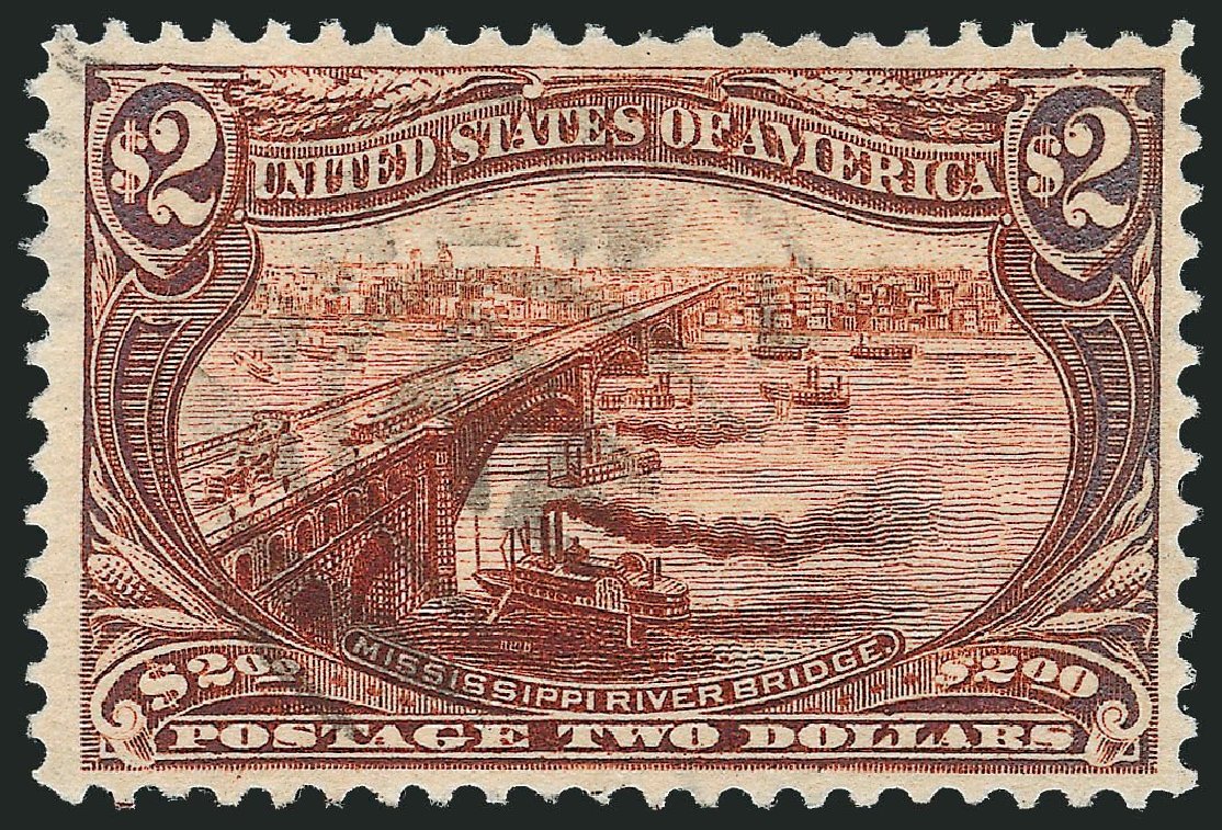 US Stamp Values Scott Cat. 293: US$2.00 1898 Trans Mississippi Exposition. Robert Siegel Auction Galleries, Mar 2013, Sale 1040, Lot 1605