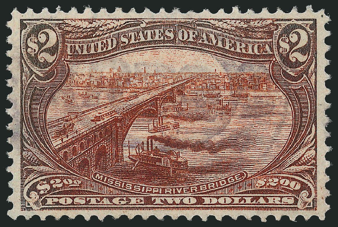 Prices of US Stamp Scott Cat. 293 - 1898 US$2.00 Trans Mississippi Exposition. Robert Siegel Auction Galleries, Dec 2008, Sale 967, Lot 4495