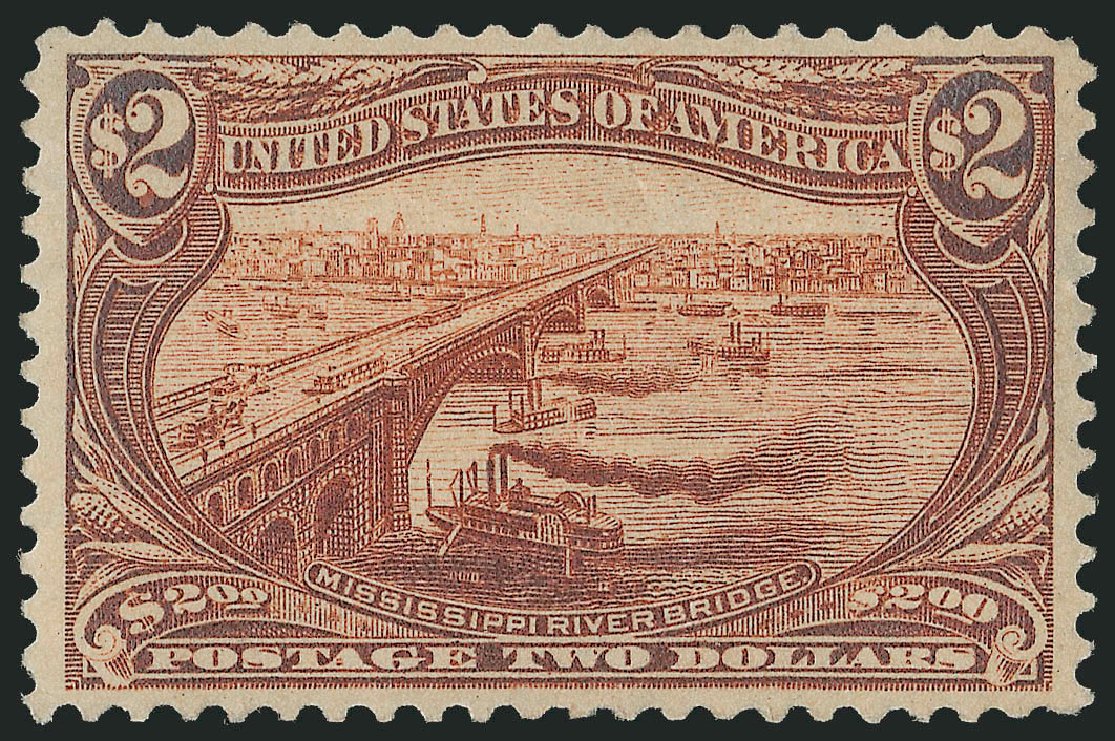 US Stamps Value Scott # 293: US$2.00 1898 Trans Mississippi Exposition. Robert Siegel Auction Galleries, Dec 2009, Sale 982, Lot 5655