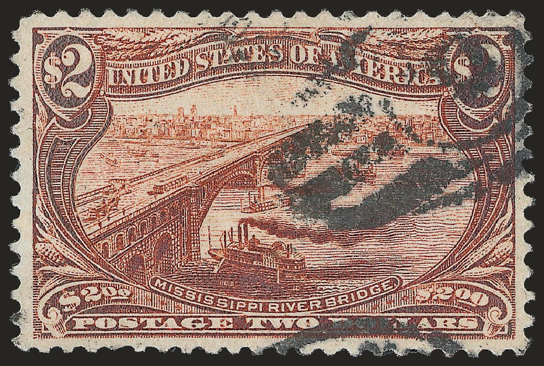 Value of US Stamps Scott Cat. 293 - US$2.00 1898 Trans Mississippi Exposition. Robert Siegel Auction Galleries, Apr 2010, Sale 984, Lot 725