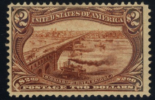 Costs of US Stamp Scott Catalog #293 - 1898 US$2.00 Trans Mississippi Exposition. Cherrystone Auctions, Mar 2010, Sale 201003, Lot 162