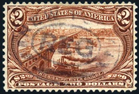 US Stamp Prices Scott Catalogue #293: 1898 US$2.00 Trans Mississippi Exposition. Harmer-Schau Auction Galleries, Jun 2008, Sale 78, Lot 1492