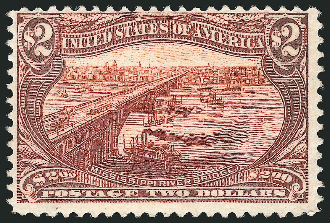 Price of US Stamp Scott Cat. # 293 - US$2.00 1898 Trans Mississippi Exposition. Robert Siegel Auction Galleries, Oct 2011, Sale 1014, Lot 1672