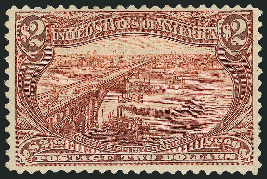 Prices of US Stamp Scott Cat. # 293 - 1898 US$2.00 Trans Mississippi Exposition. Robert Siegel Auction Galleries, Mar 2012, Sale 1019, Lot 652