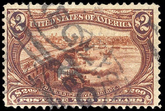 Price of US Stamp Scott Catalog #293 - 1898 US$2.00 Trans Mississippi Exposition. Cherrystone Auctions, Mar 2009, Sale 200903, Lot 193