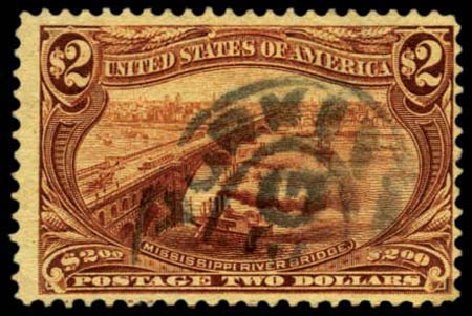 Cost of US Stamps Scott Catalogue 293 - US$2.00 1898 Trans Mississippi Exposition. Harmer-Schau Auction Galleries, Feb 2012, Sale 92, Lot 1073