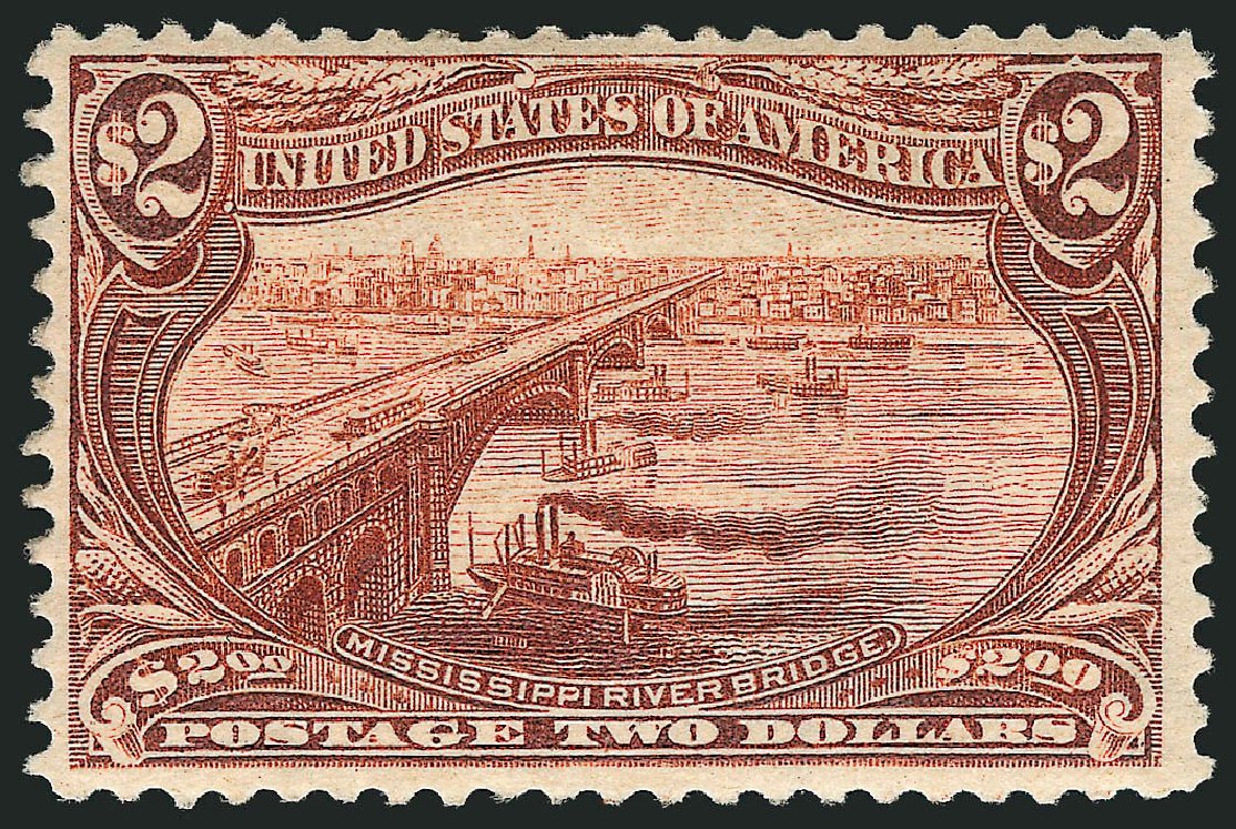 Value of US Stamps Scott Catalogue # 293 - 1898 US$2.00 Trans Mississippi Exposition. Robert Siegel Auction Galleries, Mar 2012, Sale 1019, Lot 653