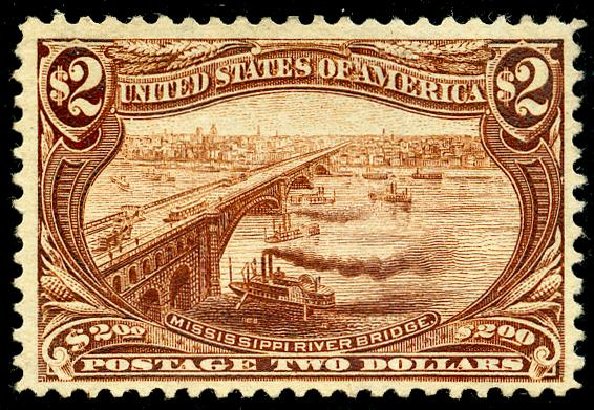 US Stamps Values Scott Catalog #293 - US$2.00 1898 Trans Mississippi Exposition. Matthew Bennett International, May 2008, Sale 327, Lot 246