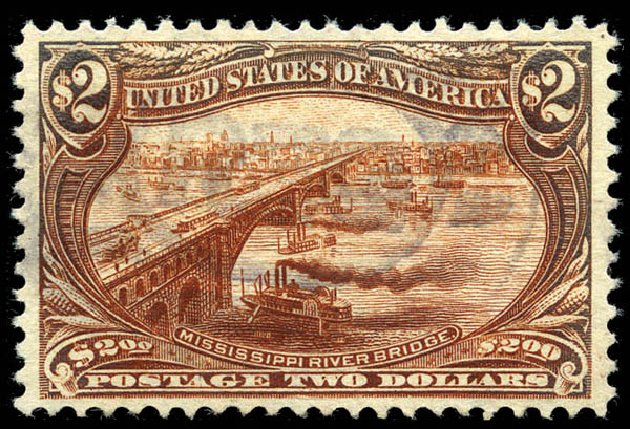 US Stamps Value Scott 293 - US$2.00 1898 Trans Mississippi Exposition. Matthew Bennett International, Feb 2012, Sale 340, Lot 376