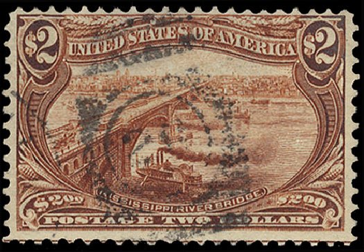 Prices of US Stamps Scott #293 - 1898 US$2.00 Trans Mississippi Exposition. Cherrystone Auctions, Sep 2010, Sale 201009, Lot 86