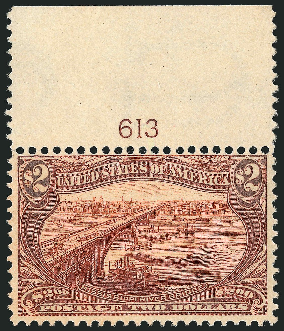Cost of US Stamps Scott Catalogue 293 - 1898 US$2.00 Trans Mississippi Exposition. Robert Siegel Auction Galleries, Jul 2013, Sale 1050, Lot 446