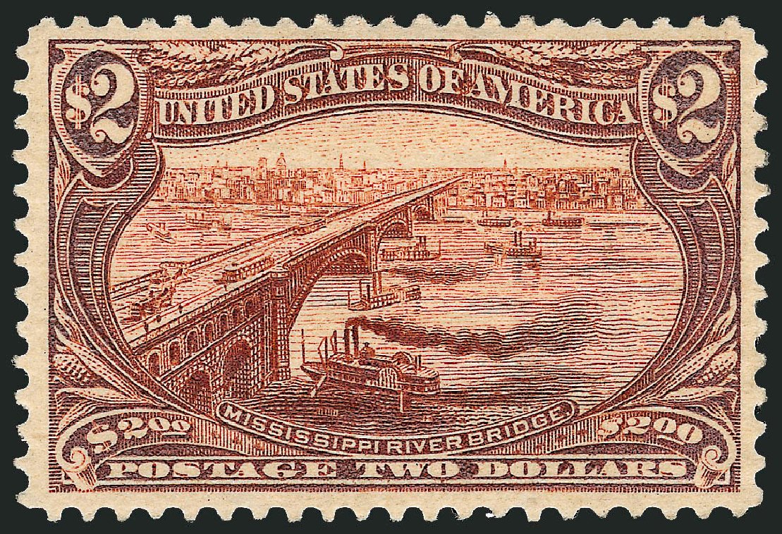 Prices of US Stamps Scott #293 - US$2.00 1898 Trans Mississippi Exposition. Robert Siegel Auction Galleries, Oct 2008, Sale 963, Lot 906