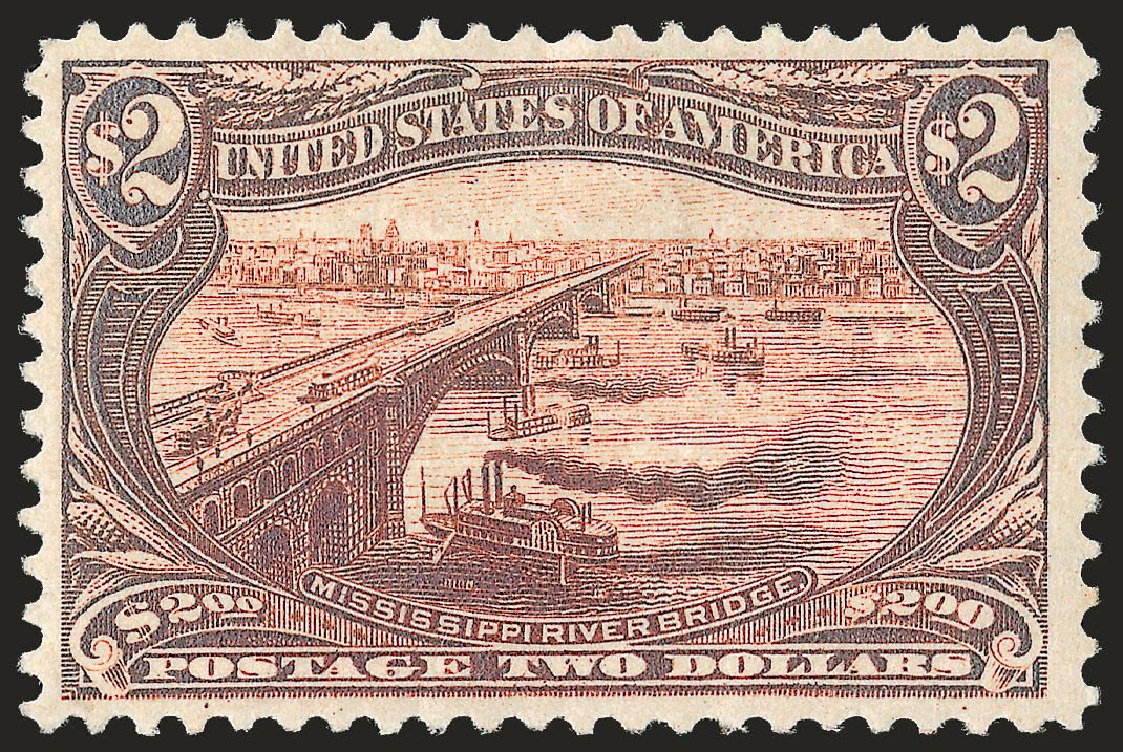 Cost of US Stamps Scott Cat. # 293 - 1898 US$2.00 Trans Mississippi Exposition. Robert Siegel Auction Galleries, Apr 2009, Sale 972, Lot 3276