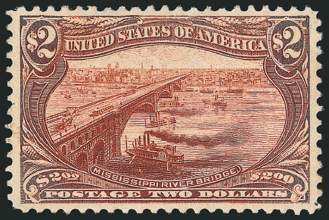 Costs of US Stamps Scott Catalogue # 293: 1898 US$2.00 Trans Mississippi Exposition. Robert Siegel Auction Galleries, Oct 2010, Sale 997, Lot 5816