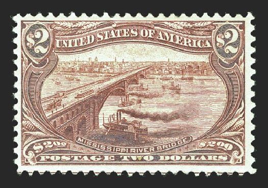 Prices of US Stamps Scott Catalogue 293 - US$2.00 1898 Trans Mississippi Exposition. Spink Shreves Galleries, Mar 2013, Sale 142, Lot 286