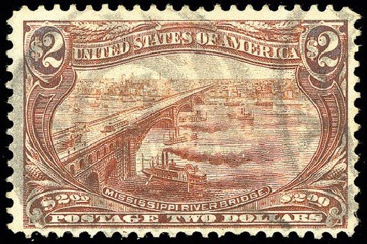 Prices of US Stamp Scott Catalog #293 - US$2.00 1898 Trans Mississippi Exposition. Spink Shreves Galleries, May 2014, Sale 148, Lot 246