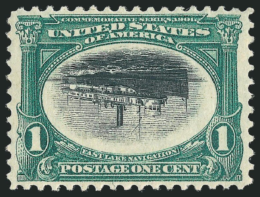 Prices of US Stamp Scott Catalogue #294 - 1c 1901 Pan American Exposition. Robert Siegel Auction Galleries, Oct 2011, Sale 1014, Lot 1707