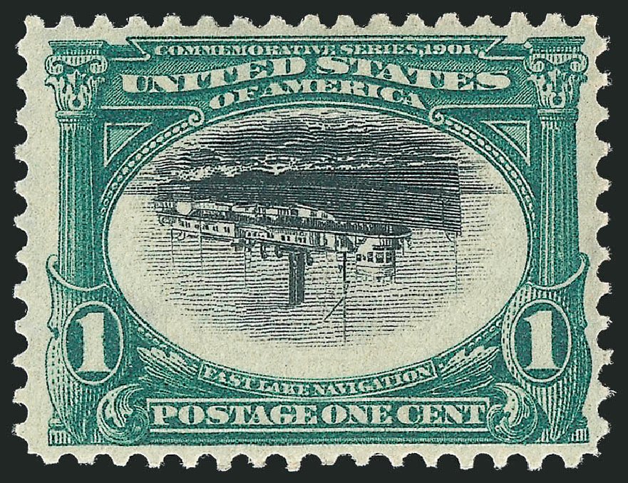 Values of US Stamp Scott Cat. # 294 - 1c 1901 Pan American Exposition. Robert Siegel Auction Galleries, Nov 2012, Sale 1034, Lot 287