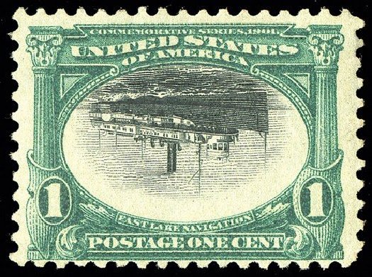 Values of US Stamps Scott # 294 - 1901 1c Pan American Exposition. Spink Shreves Galleries, May 2014, Sale 148, Lot 247