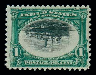 US Stamps Price Scott Catalog 294: 1901 1c Pan American Exposition. Matthew Bennett International, Dec 2007, Sale 324, Lot 1168