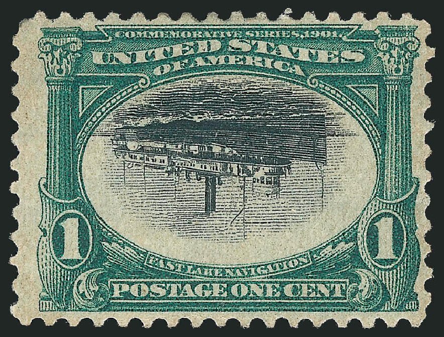US Stamp Value Scott #294 - 1901 1c Pan American Exposition. Robert Siegel Auction Galleries, Oct 2011, Sale 1014, Lot 1708