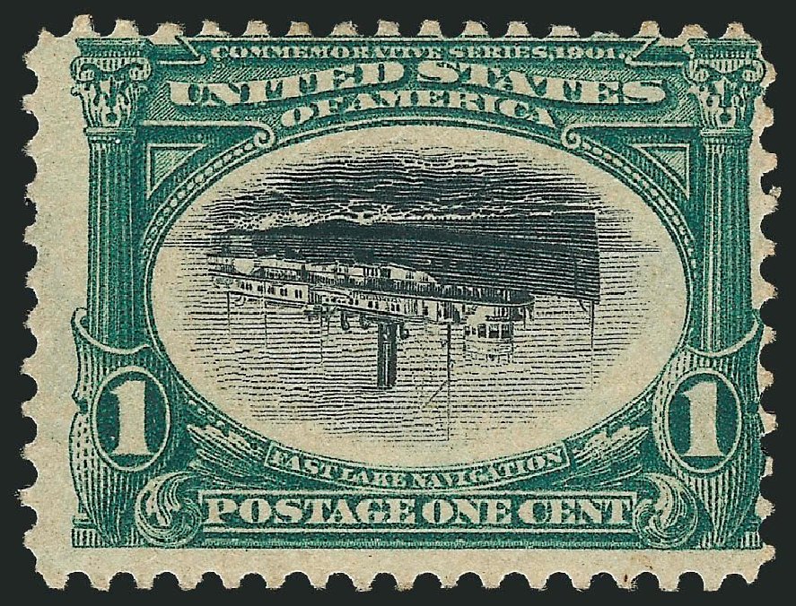 US Stamps Value Scott Cat. #294 - 1c 1901 Pan American Exposition. Robert Siegel Auction Galleries, Nov 2013, Sale 1061, Lot 3818