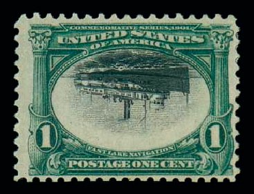 Costs of US Stamp Scott Cat. # 294 - 1c 1901 Pan American Exposition. Matthew Bennett International, Dec 2007, Sale 325, Lot 1869