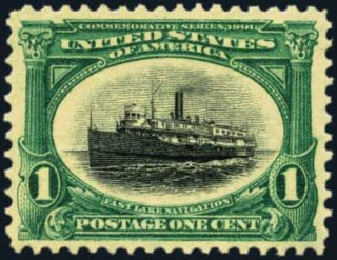 US Stamps Values Scott Catalogue # 294: 1c 1901 Pan American Exposition. Harmer-Schau Auction Galleries, Aug 2012, Sale 94, Lot 1449
