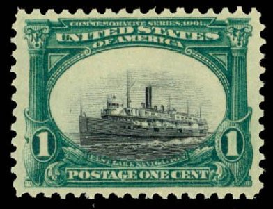Costs of US Stamp Scott Catalog #294: 1c 1901 Pan American Exposition. Daniel Kelleher Auctions, Oct 2014, Sale 660, Lot 2289