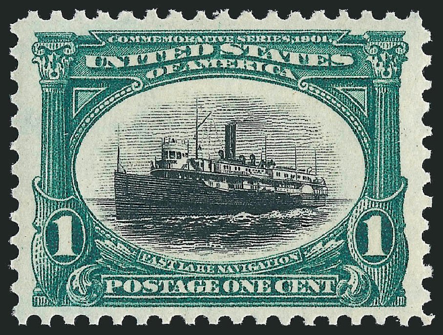 Cost of US Stamps Scott # 294 - 1c 1901 Pan American Exposition. Robert Siegel Auction Galleries, Dec 2010, Sale 1000, Lot 1169