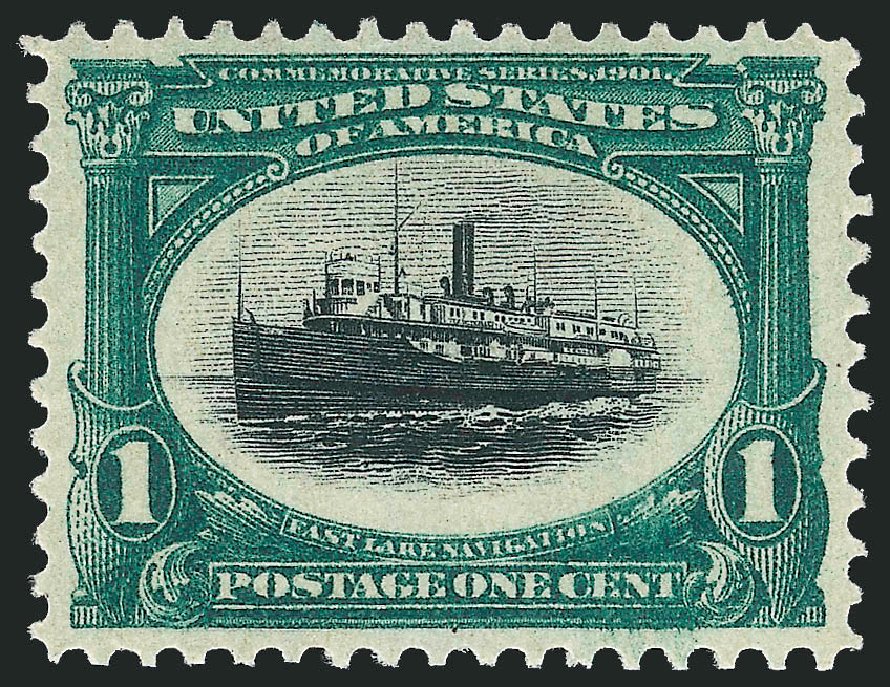 Value of US Stamps Scott Catalogue #294 - 1c 1901 Pan American Exposition. Robert Siegel Auction Galleries, Mar 2012, Sale 1019, Lot 660