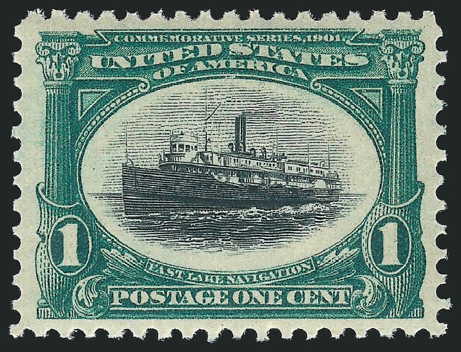 Value of US Stamp Scott Catalog #294 - 1c 1901 Pan American Exposition. Robert Siegel Auction Galleries, Nov 2012, Sale 1034, Lot 280