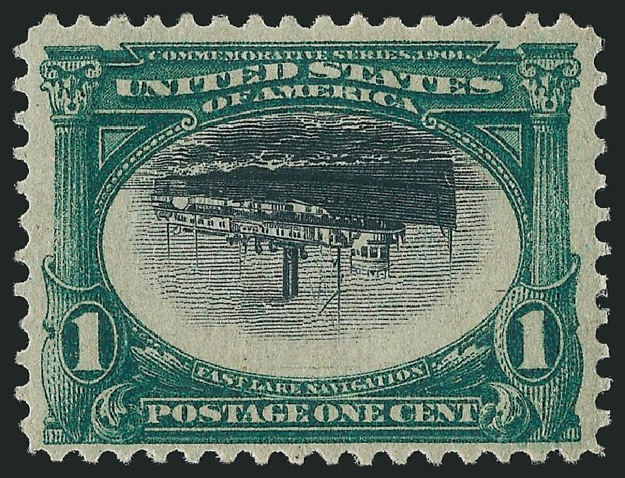 US Stamps Price Scott 294: 1c 1901 Pan American Exposition. Robert Siegel Auction Galleries, Sep 2014, Sale 1078, Lot 430