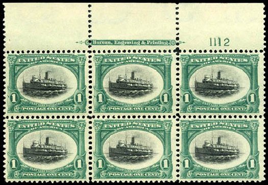 Costs of US Stamps Scott Catalogue # 294 - 1c 1901 Pan American Exposition. Matthew Bennett International, Apr 2008, Sale 326, Lot 291
