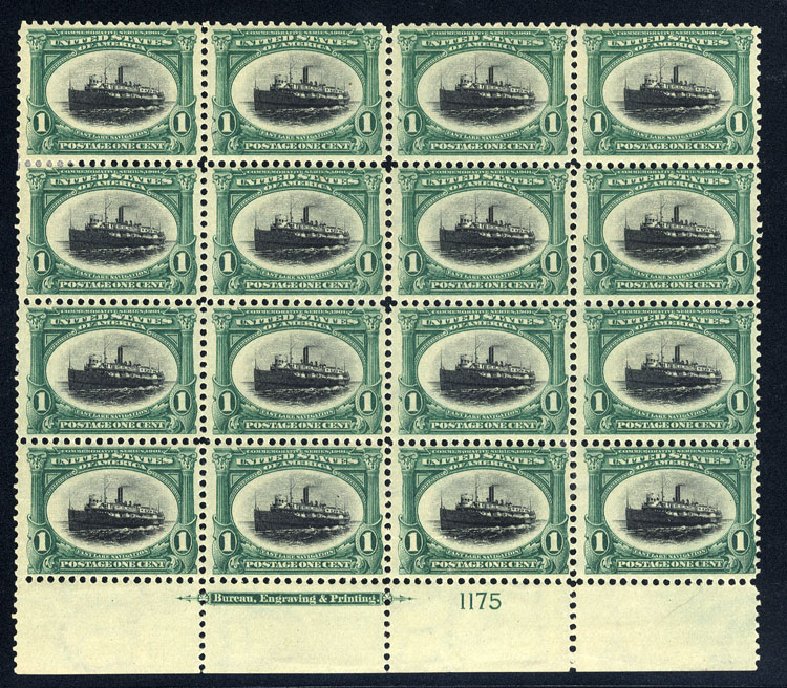 Prices of US Stamps Scott Catalog 294: 1901 1c Pan American Exposition. Cherrystone Auctions, Sep 2008, Sale 200809, Lot 21