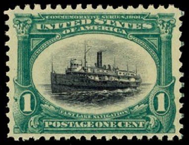 Prices of US Stamp Scott Cat. 294: 1901 1c Pan American Exposition. Daniel Kelleher Auctions, May 2014, Sale 653, Lot 2201