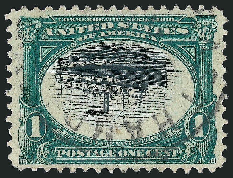 Values of US Stamp Scott Catalog # 294 - 1c 1901 Pan American Exposition. Robert Siegel Auction Galleries, Oct 2012, Sale 1032, Lot 3421