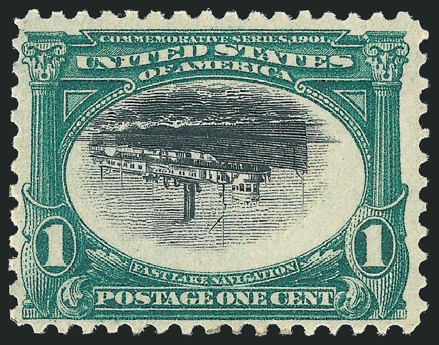 Prices of US Stamps Scott Cat. # 294 - 1901 1c Pan American Exposition. Robert Siegel Auction Galleries, Dec 2012, Sale 1037, Lot 1951