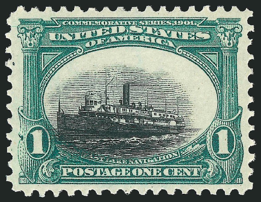 Cost of US Stamp Scott 294: 1901 1c Pan American Exposition. Robert Siegel Auction Galleries, Oct 2012, Sale 1032, Lot 3424